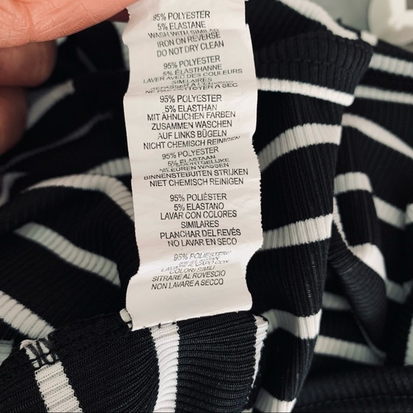 Boohoo Ribbed Striped Tube Dress SIze 18 - Picture 4 of 4